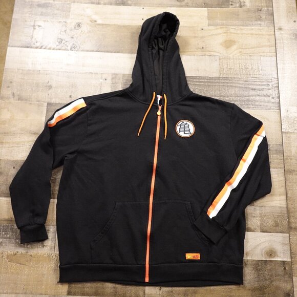Dragon Ball Z Goku Kanji Zip-Up Hoodie – Black – Men’s 3XL - Picture 1 of 12
